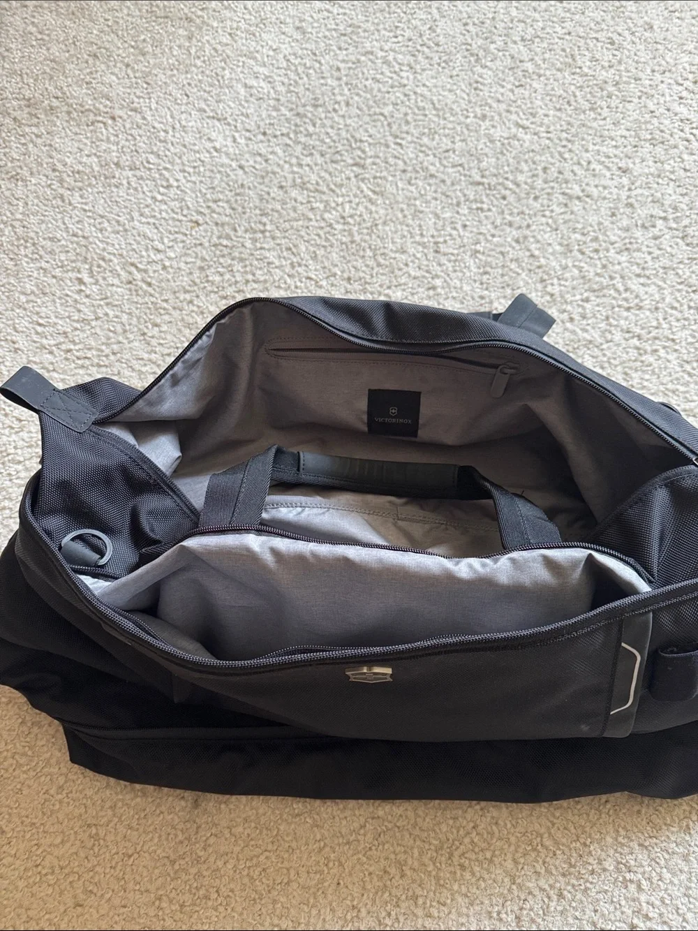 Victorinox Black Nylon Top duffle bag